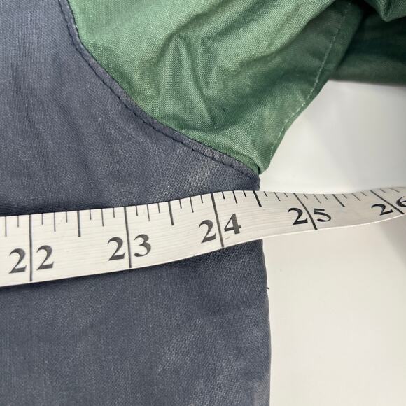 Vtg Bernardo Nautical Sailing Jacket Windbreaker Raincoat Medium Colorblock Navy - Picture 10 of 10